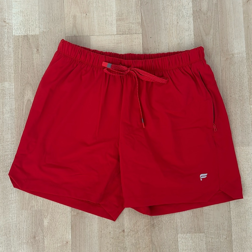 Fabletics The One Short With Red Liner Training Gym Shorts, Men’s